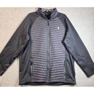 Little Donkey Andy Quilted Front Jacket Mens Gray‎ Size XL Full Zip